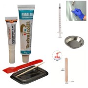 Sanitair Reparatieset wit tinten | +Vulpasta 60g | pigment | E-186 - E-181
