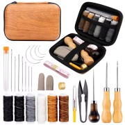 Leer Reparatie Set | Naaiset | 27 delig | Leer - Canvas - Tentdoek