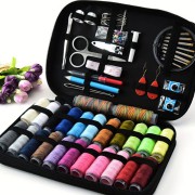 Naaiset met Accessoires - Duurzame Zwarte Nylon Tas voor Thuis of op reis