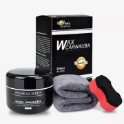 Carnauba Autowas Hoogglans wax 10-30% 3-delige set 200ml